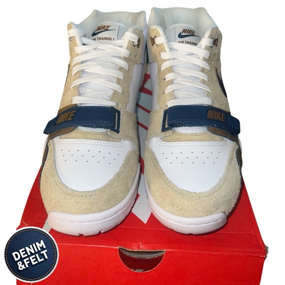 Nike Men’s Air Trainer 1 Shoes, Limestone/Ale Brown/White/Vale | NEW/NIB! - Picture 10 of 16